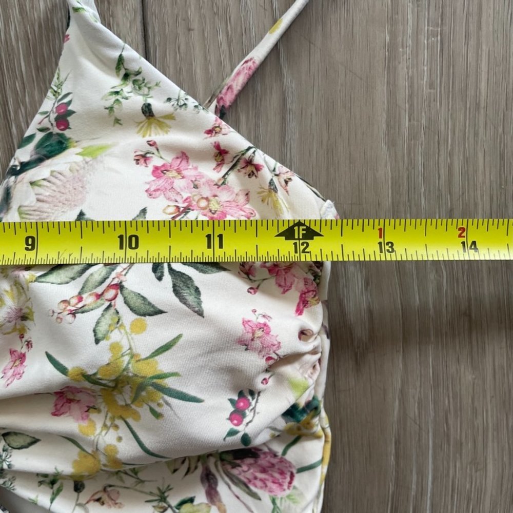 CIKADA | White One Piece Floral Bathing Suit - Picture 10 of 13